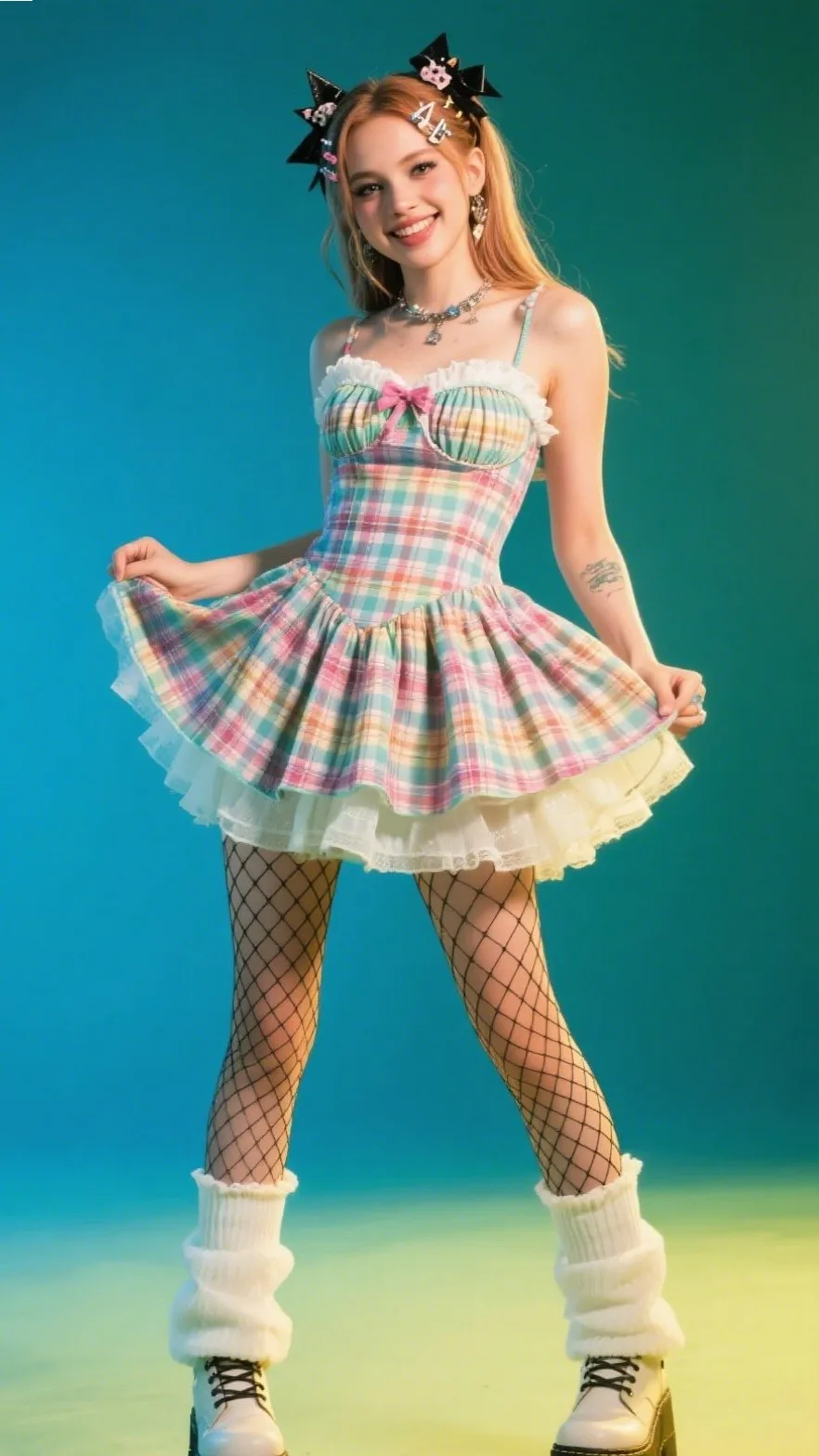 Plaid Baby Doll Dress 🎀💞