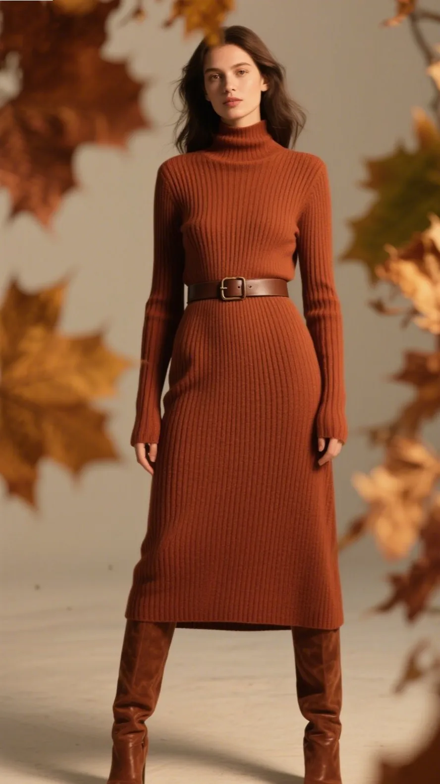 2. Warm Rust Knit