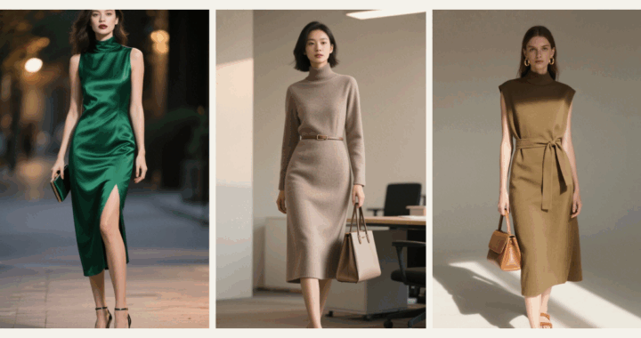 10 Stunning High Neck Midi Dress Styles for Fall 2025: The Perfect Blend of Elegance and Warmth 🍁👗✨