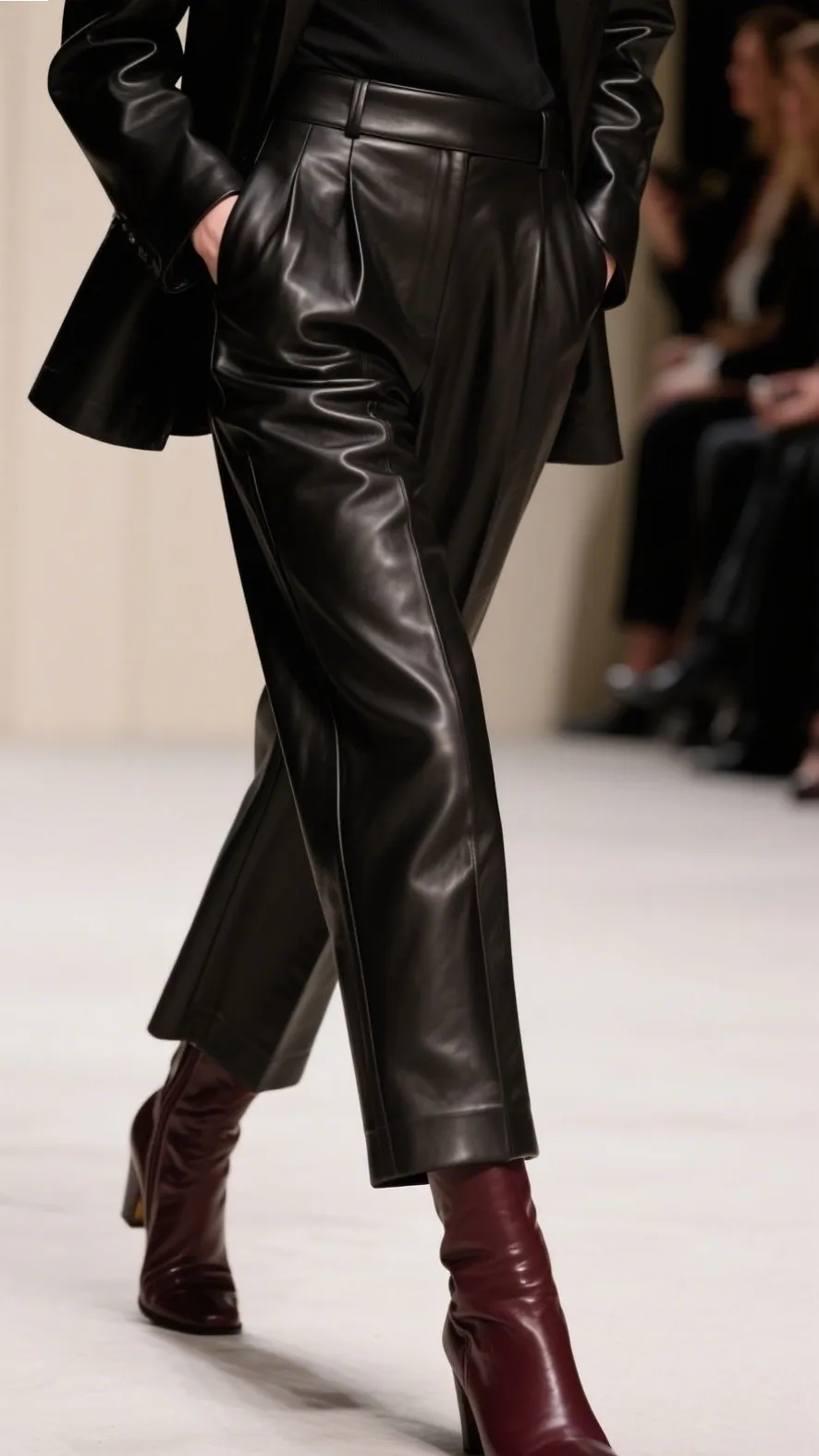 4. Leather Trousers with a Modern Twist 🖤