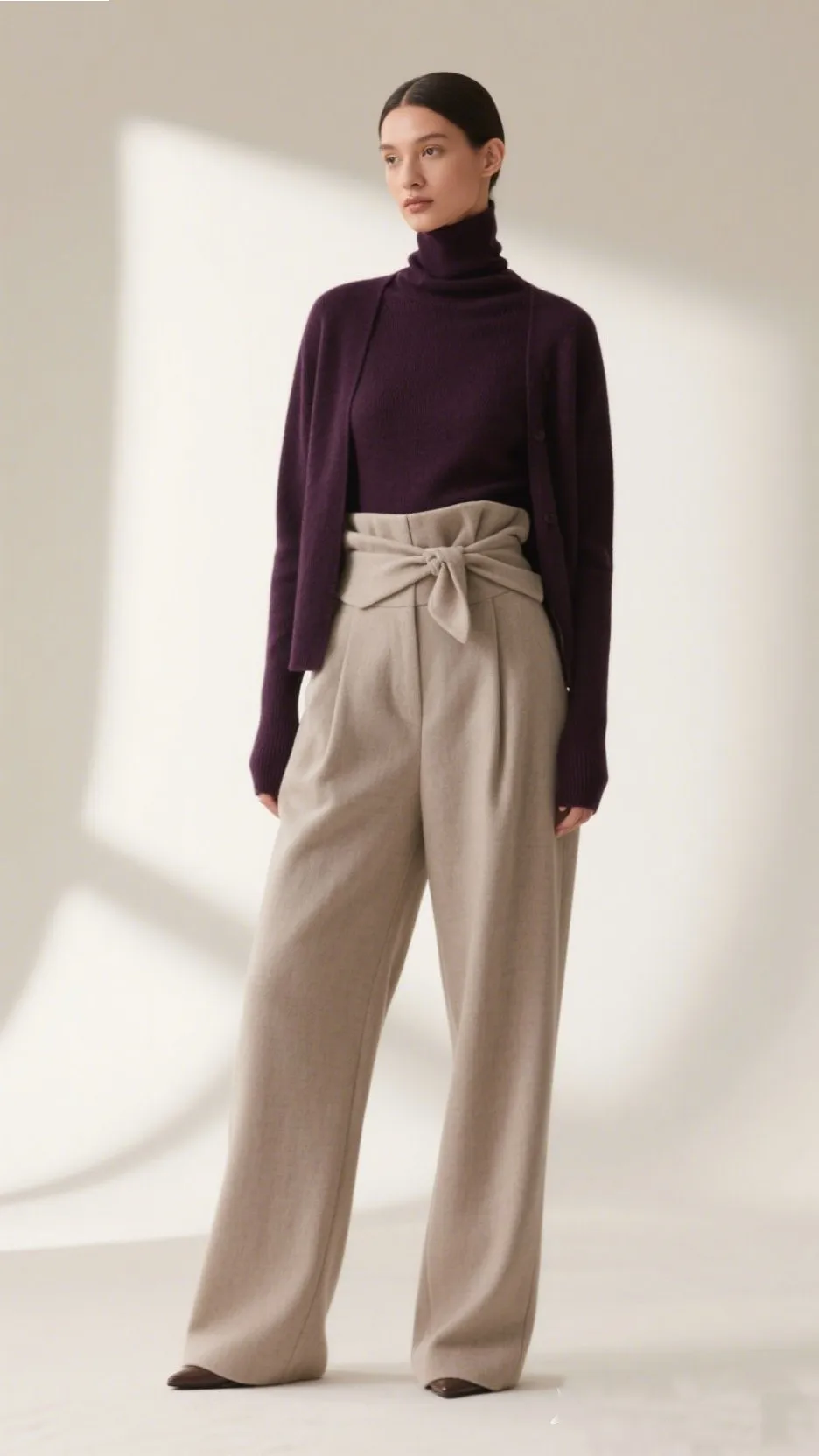 6. High-Waisted Paperbag Trousers 🎀