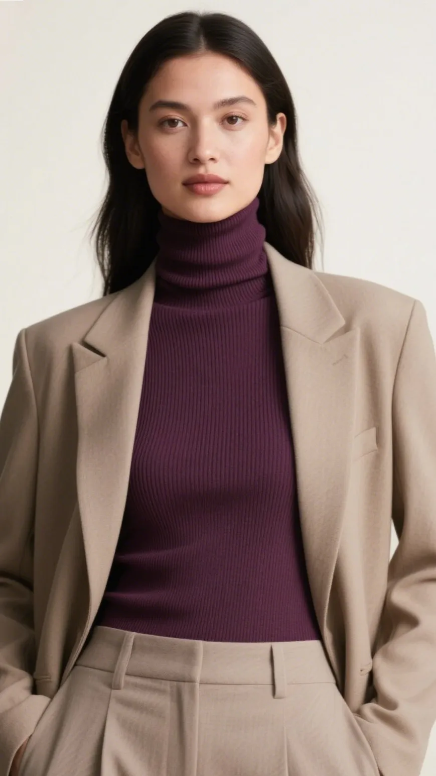 1. Sleek Ribbed Turtlenecks 🐢