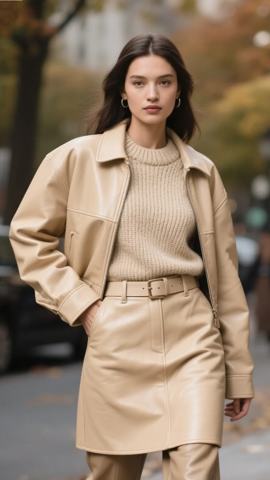 7. Beige Leather Textures 👜