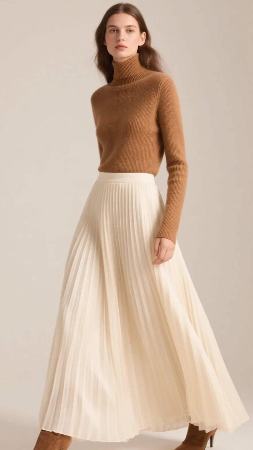 8. Ecru Maxi Skirts 🌾