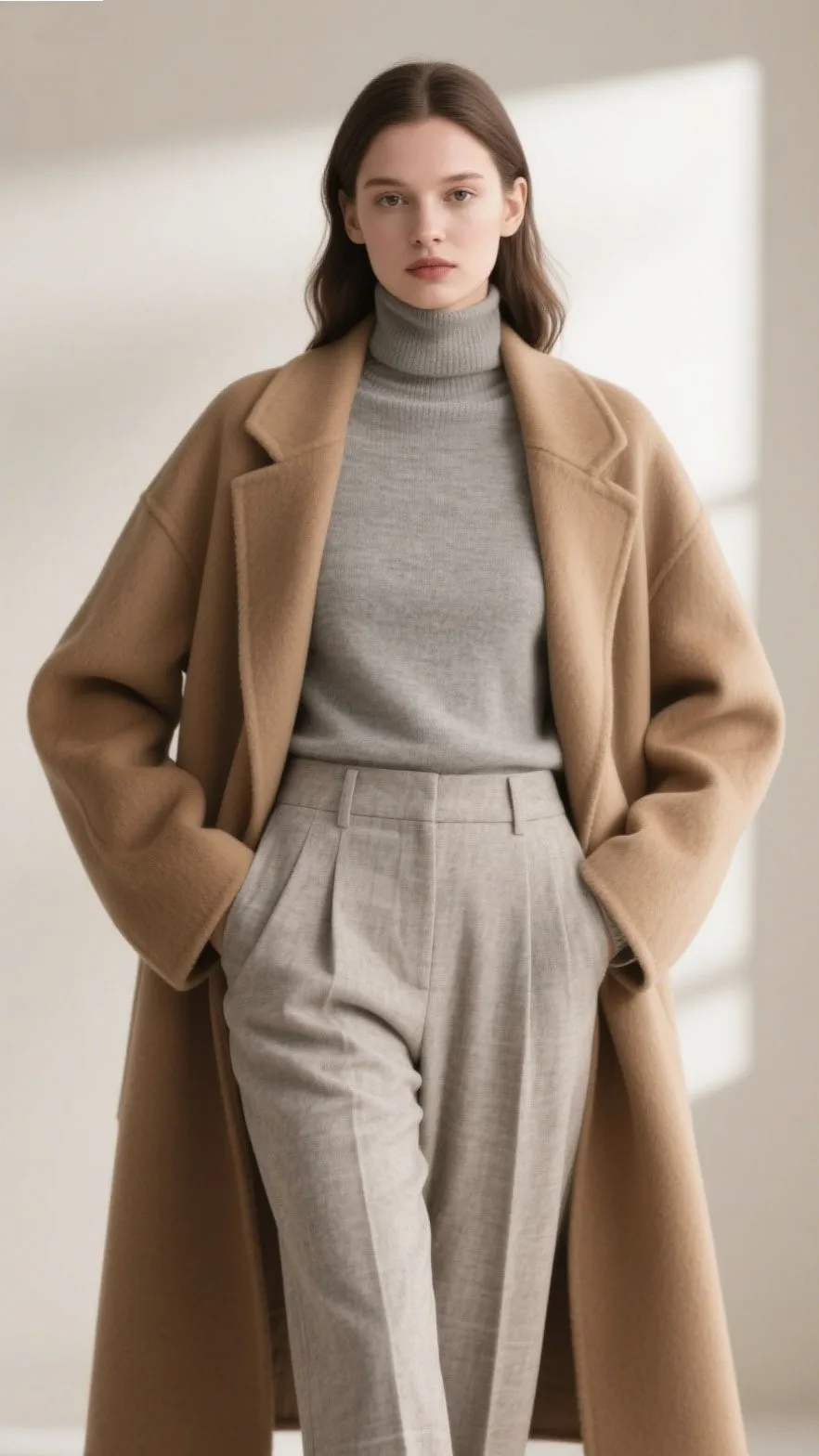 9. Minimalist Layering with Greige ☁️
