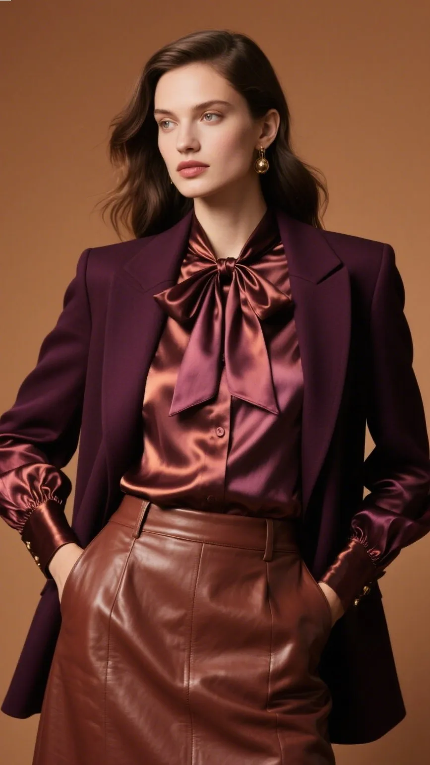 5. Satin & Silk Blouses ✨