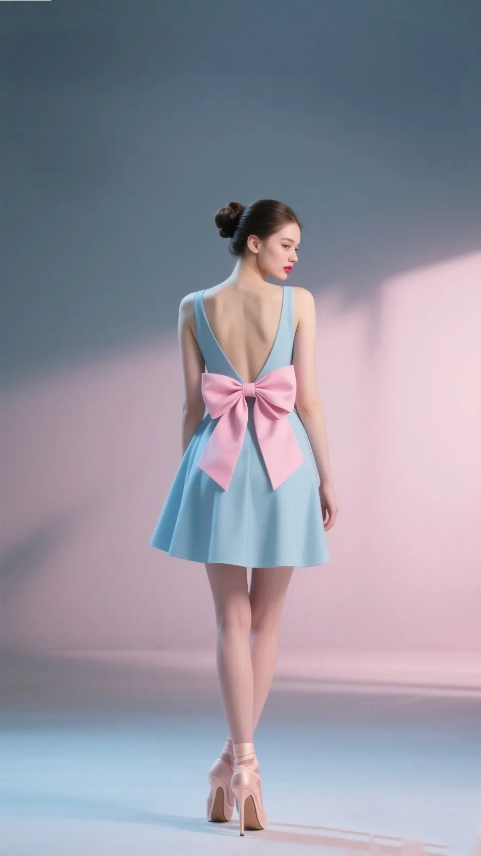 2. The Bow-Back Mini Dress – “Wrapped in Sweetness”
