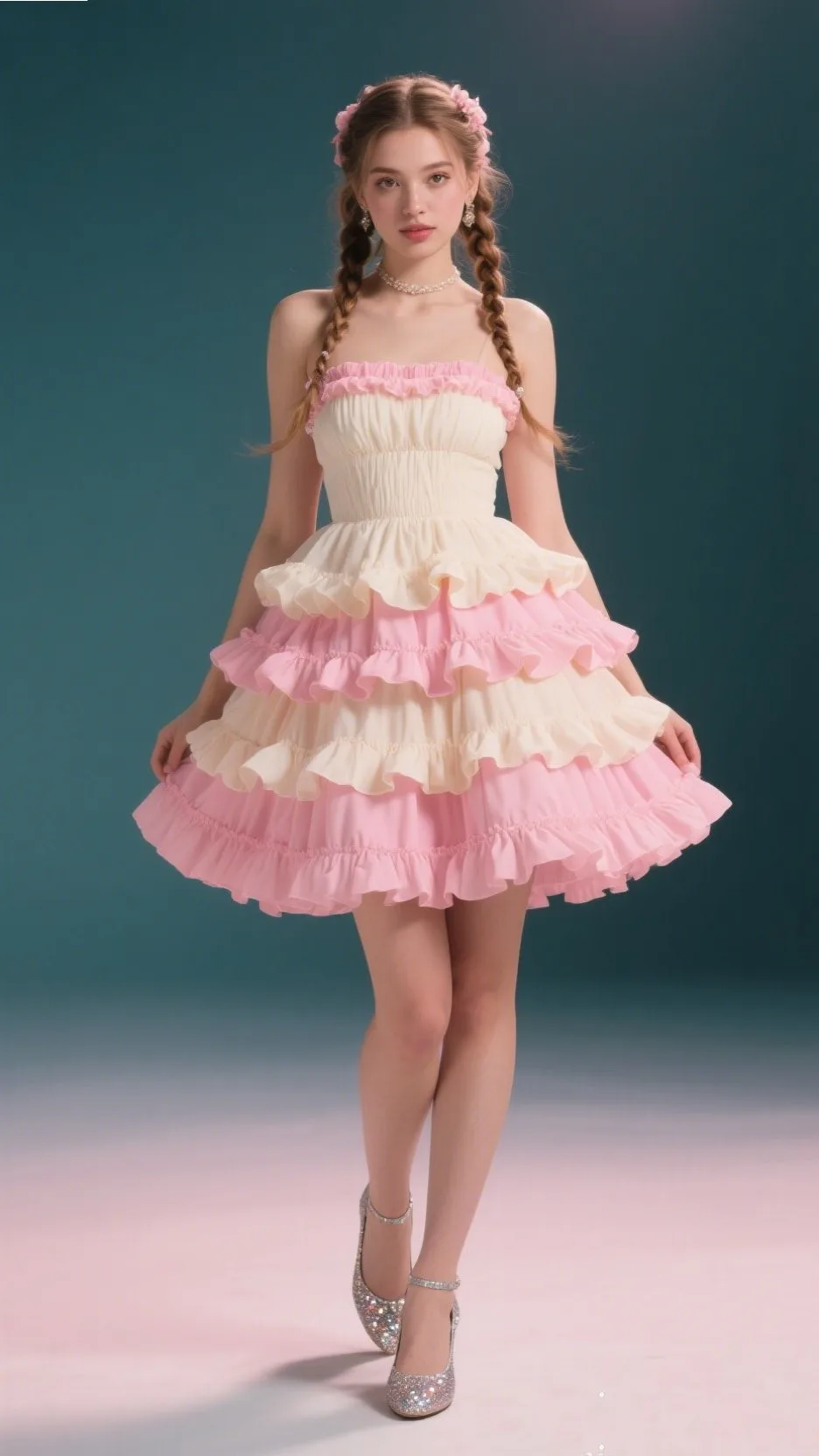 8. The Tiered Ruffle Mini – “Cupcake Layers”