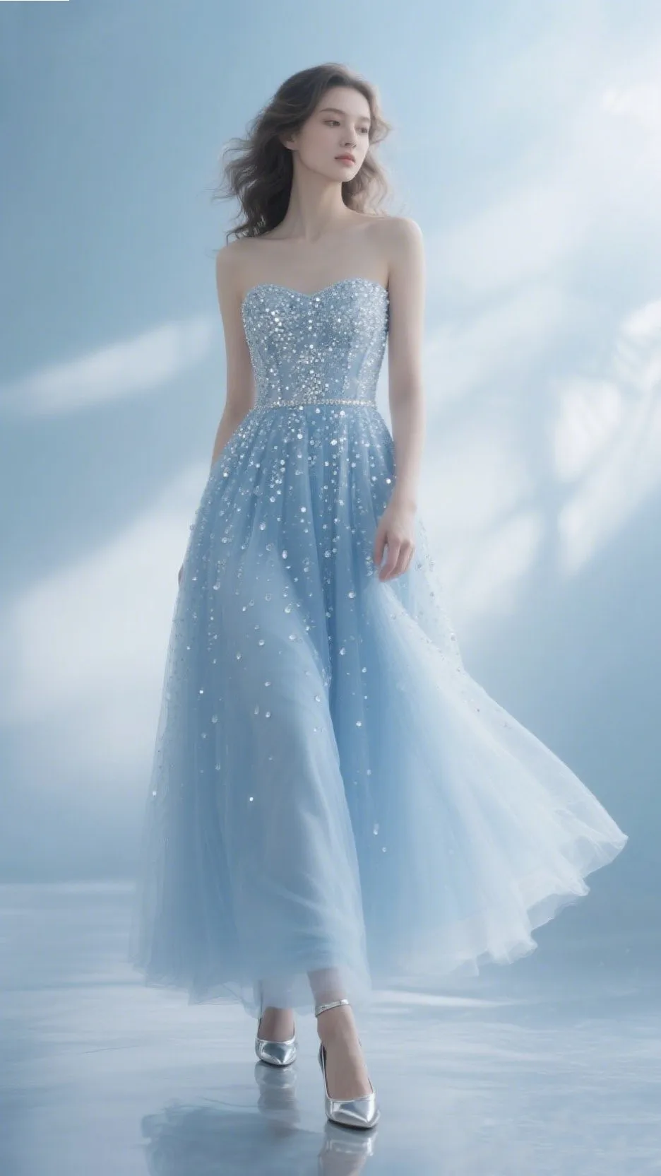 10. The Beaded A-Line Dress – “Crystal Lagoon”