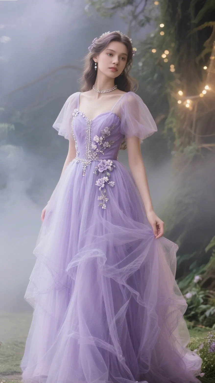 6. The Lavender Tulle Dress – “Fairy Wings”