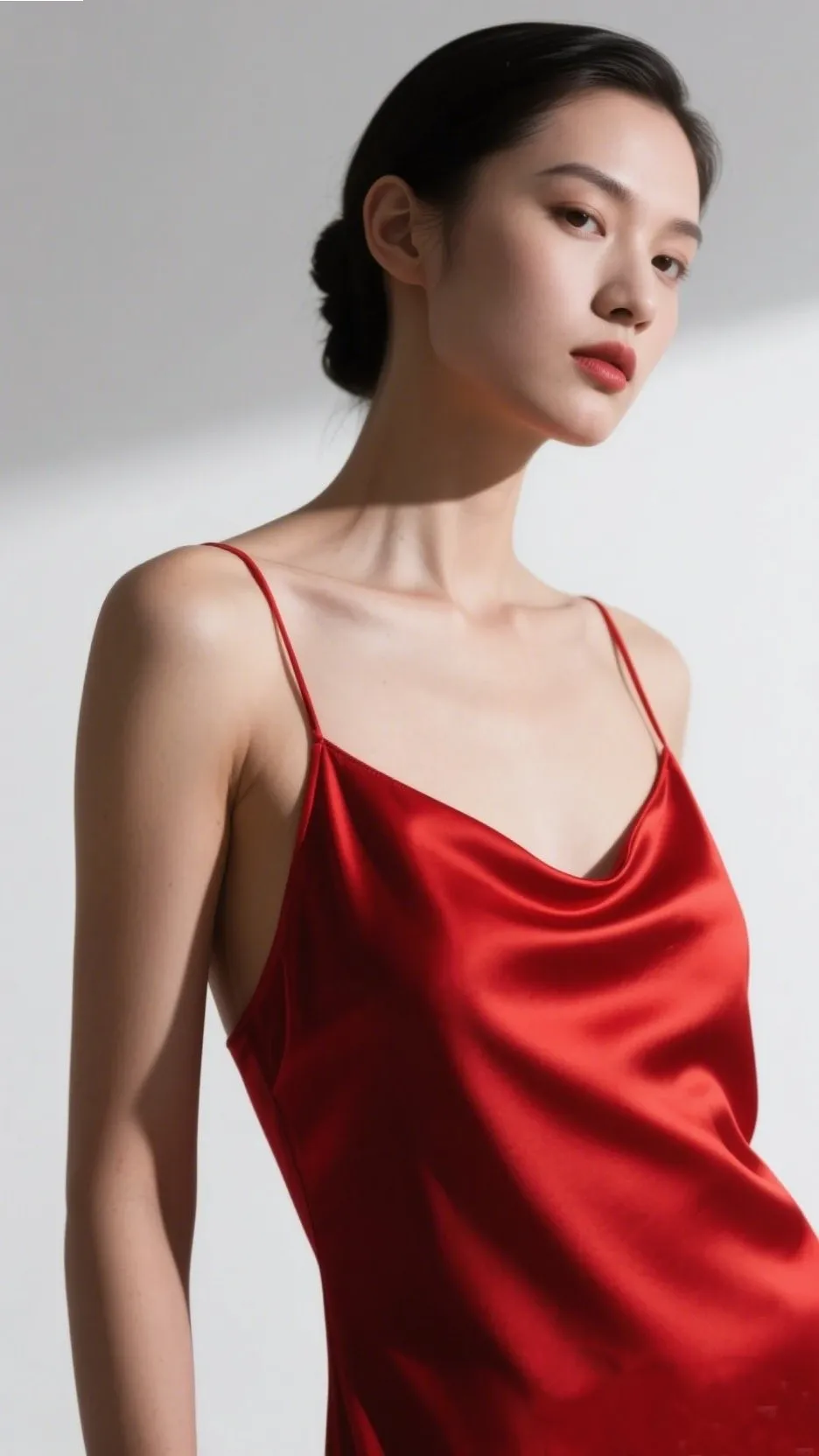 4. The Ruby Red Satin Slip – “Bold and Beautiful”