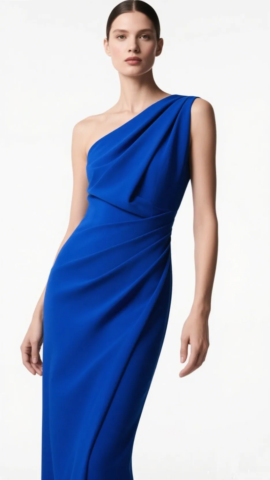 6. The Cobalt One-Shoulder Dress â âModern Edgeâ