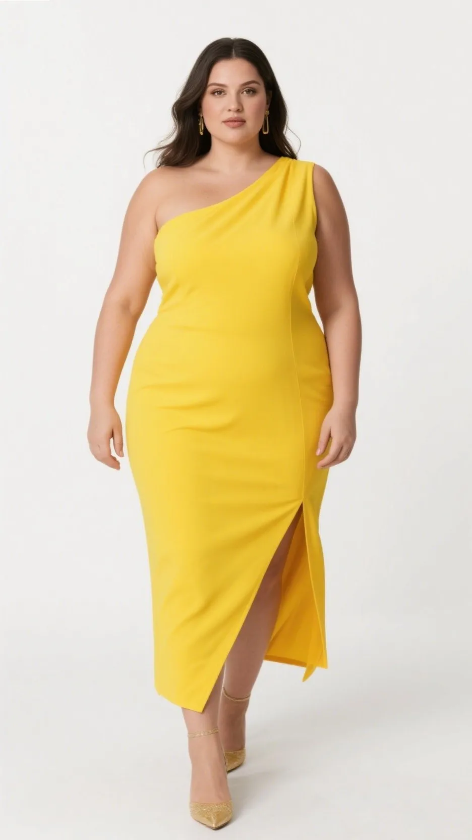 5. The One-Shoulder Asymmetrical Midi â âBold Sunshineâ