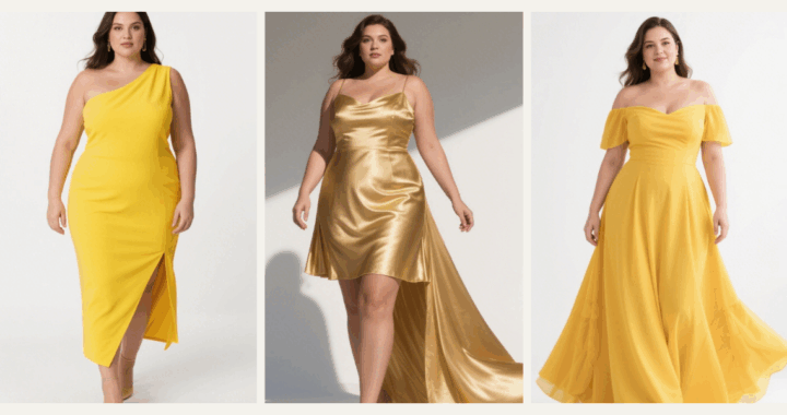 10 Yellow HOCO Dresses for Plus-Size Queens 🌼✨