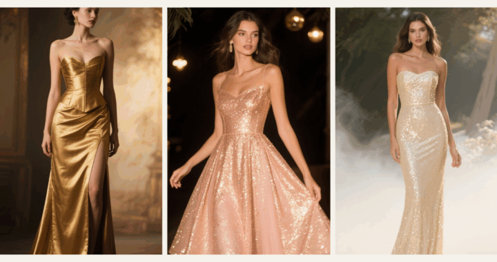 10 Gold HOCO Dresses That Shine on Tan Skin ✨