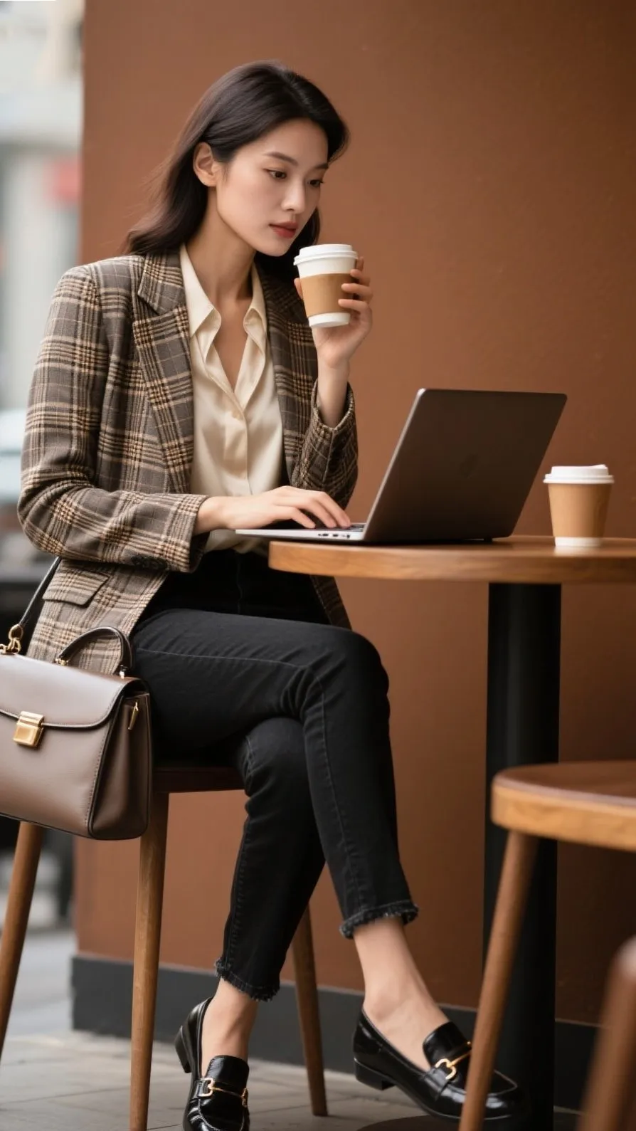 7. Blazer Chic + Black Jeans