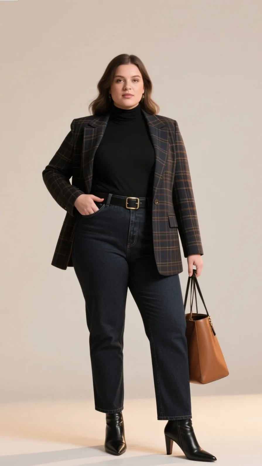 1. The Power Blazer & Dark Wash Combo ๐ผโจ