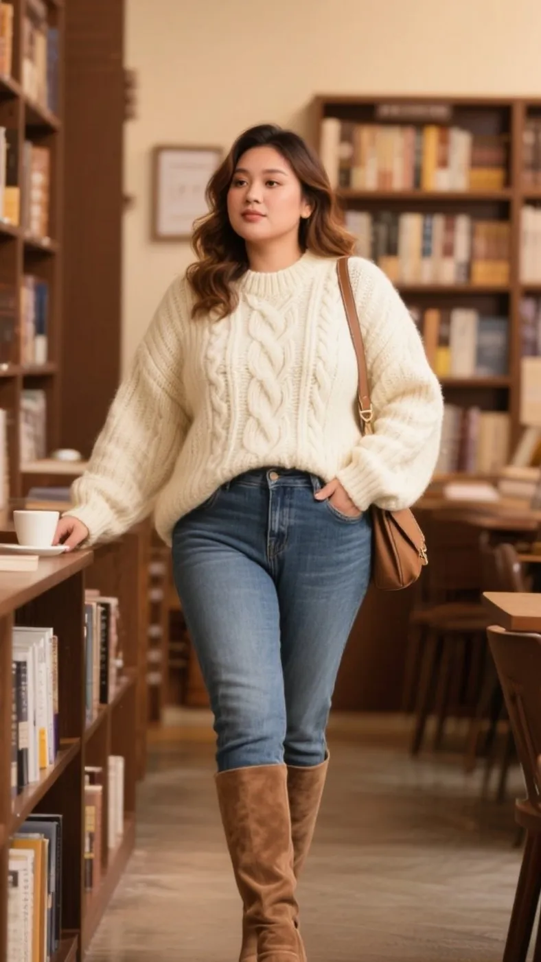 2. The Cozy Oversized Sweater ๐๐งถ