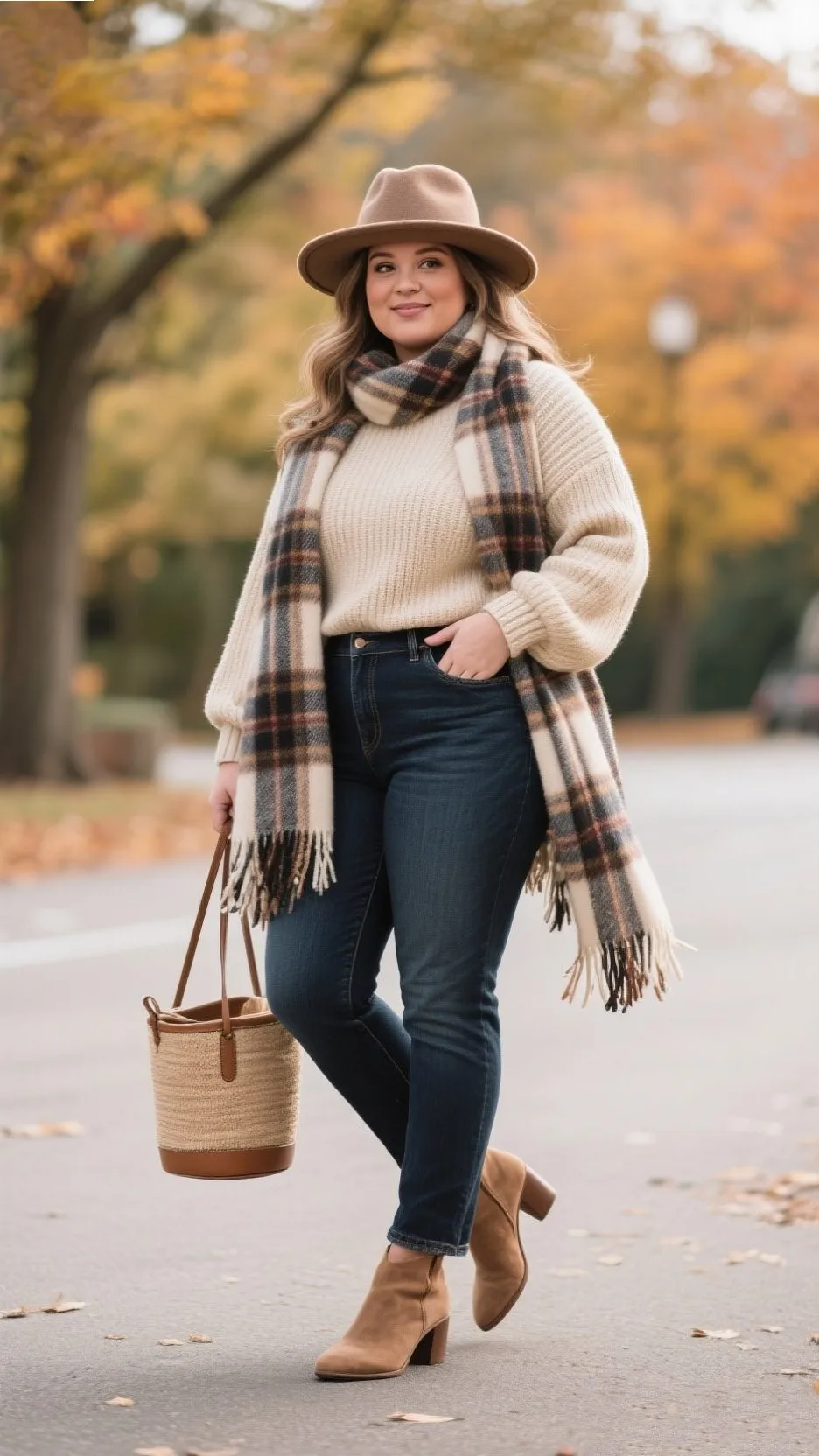 10. The Layered Scarf & Jeans Ensemble ๐งฃ๐