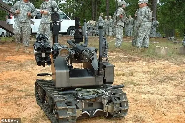 Fears the Pentagon has been ‘building killer robots in the basement’ may have led to stricter AI rules that mandated all systems must be approved before deployment. Pictured is the MAARS unmanned vehicle unveiled in in 2015