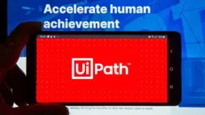 The ( PATH) UiPath app is displayed on a smartphone screen.