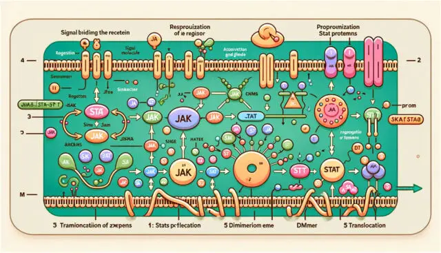 Figure 2 is supposed to be a diagram of the JAK-STAT signaling pathway.