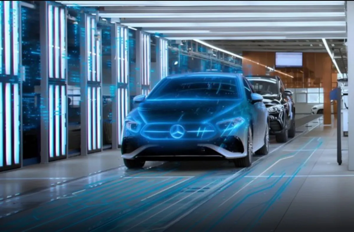 Mercedes-Benz is building digital twins of its factories with Nvidia Omniverse.