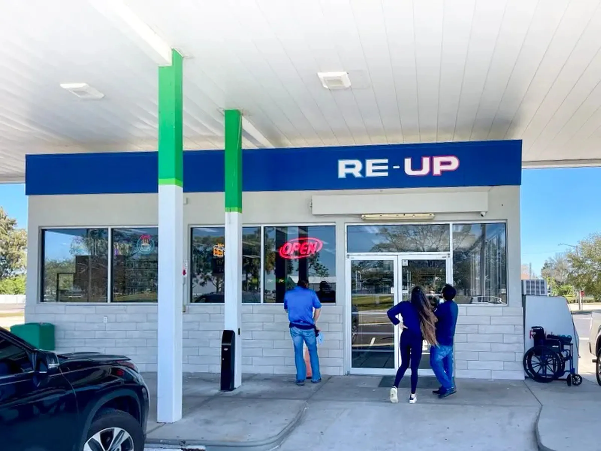 A picture of one of Re-Up’s locations.