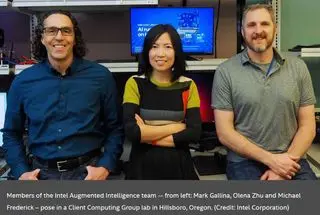 Members of Intel’s AI design tools team